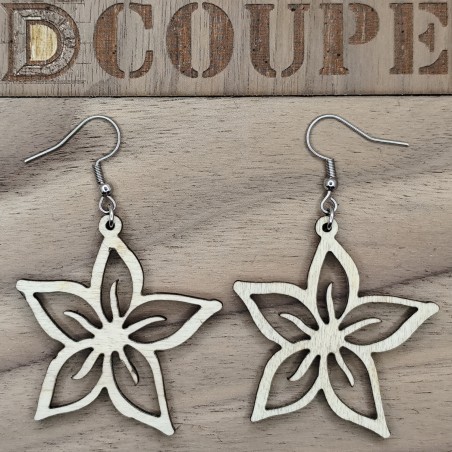 Boucles d'oreilles fleurs des iles