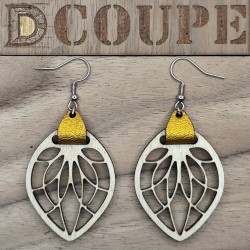 Boucles d'oreilles feuilles...