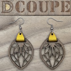 Boucles d'oreilles feuilles...