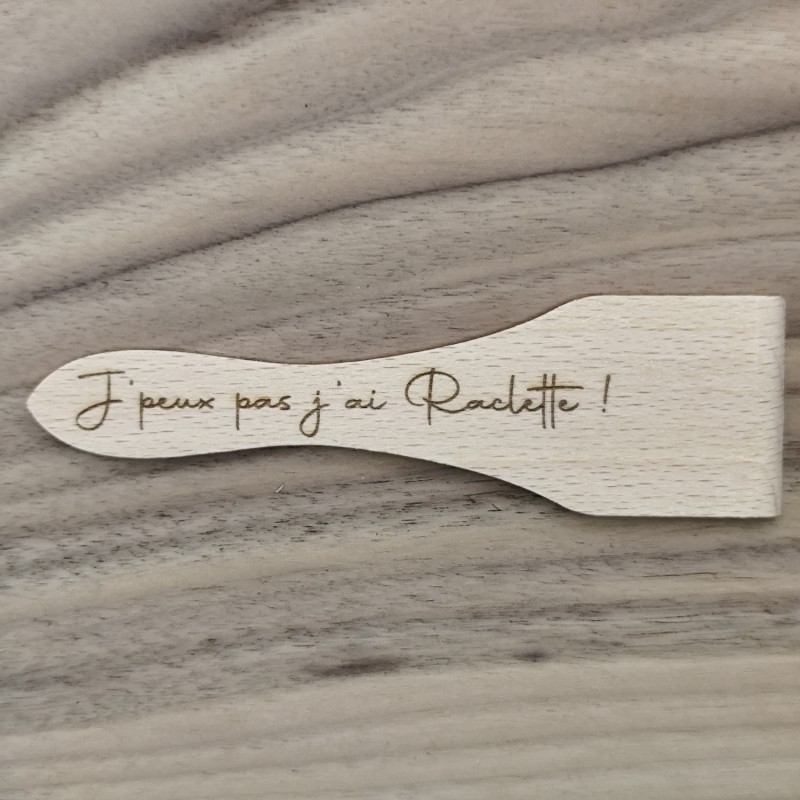Spatule en bois - J'peux pas j'ai Raclette