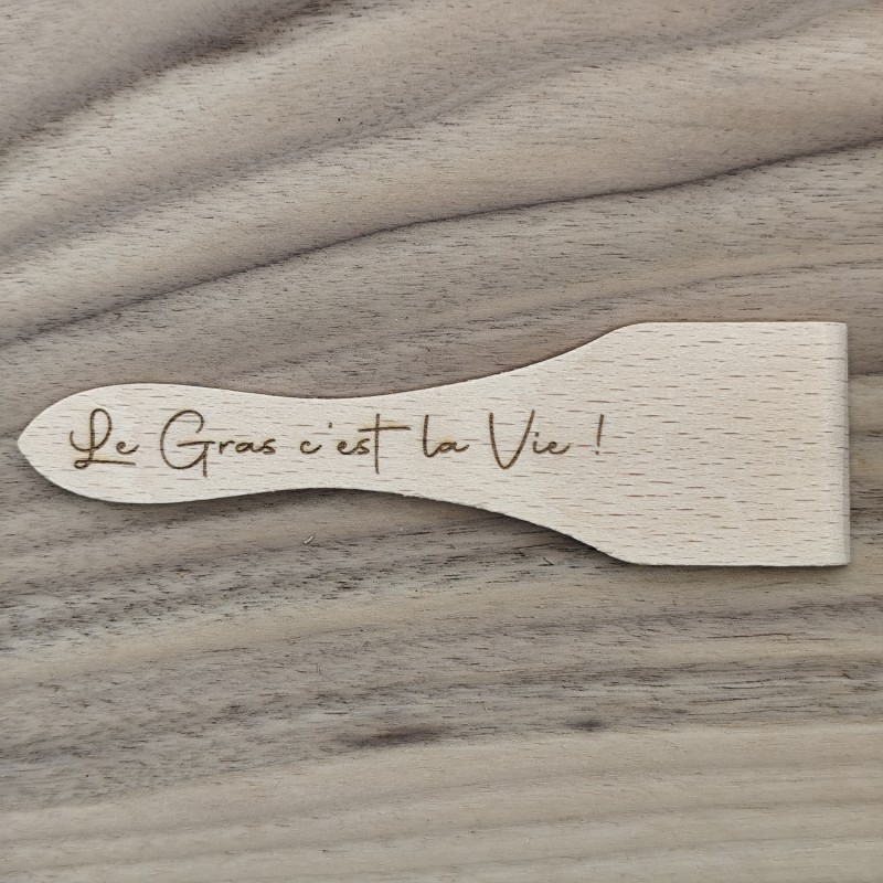 Spatule en bois - Le Gras c'est la Vie