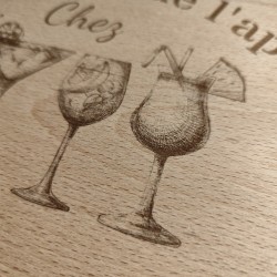 Plateau apéro en hêtre