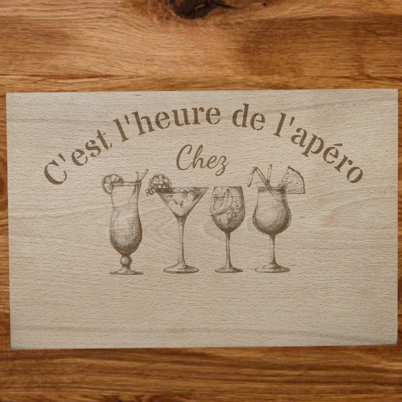 Plateau apéro en hêtre
