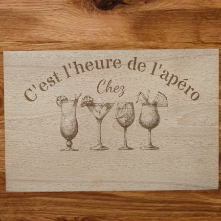 Plateau apéro en hêtre