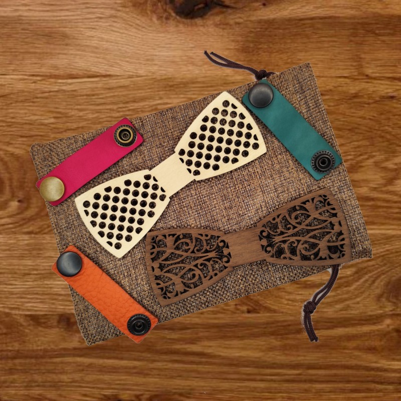 Kit Nœuds Papillon en Bois
