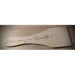 Spatule en bois - J'peux pas j'ai Raclette
