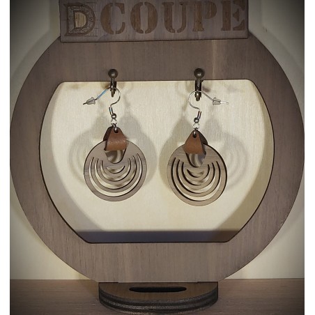 Boucle ronde et cuir