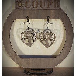 Boucle arbre de vie cœur