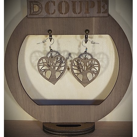 Boucle arbre de vie cœur